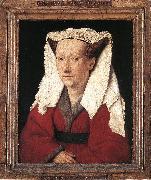 EYCK, Jan van Portrait of Margareta van Eyck sdf painting